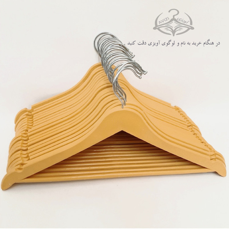 چوب لباسی طرح چوب افرا کد 43 بسته 24 عددی