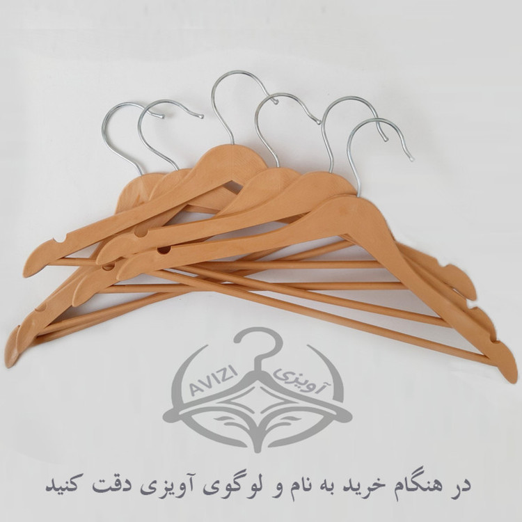 چوب لباسی طرح چوب افرا کد 43 بسته 24 عددی