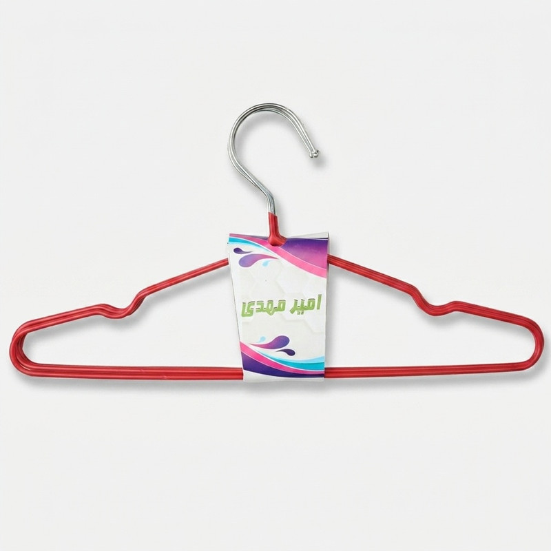 چوب لباسی مدل روکش دار W 5 بسته 5 عددی