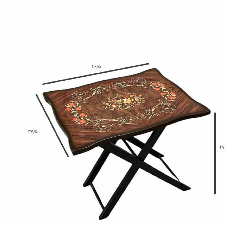 میز عسلی مدل تاشو A12 مجموعه 4 عددی