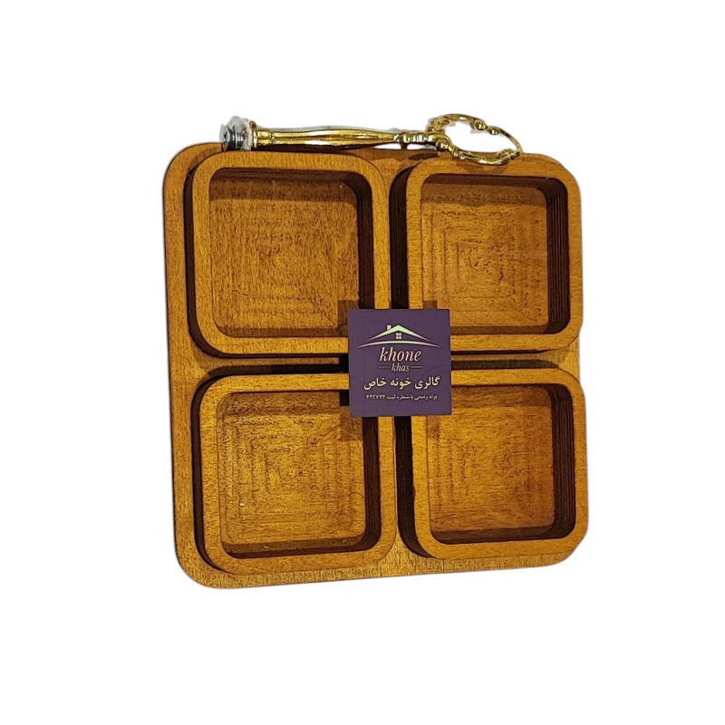 اردورخوری خونه خاص مدل چوبی طرح مربع