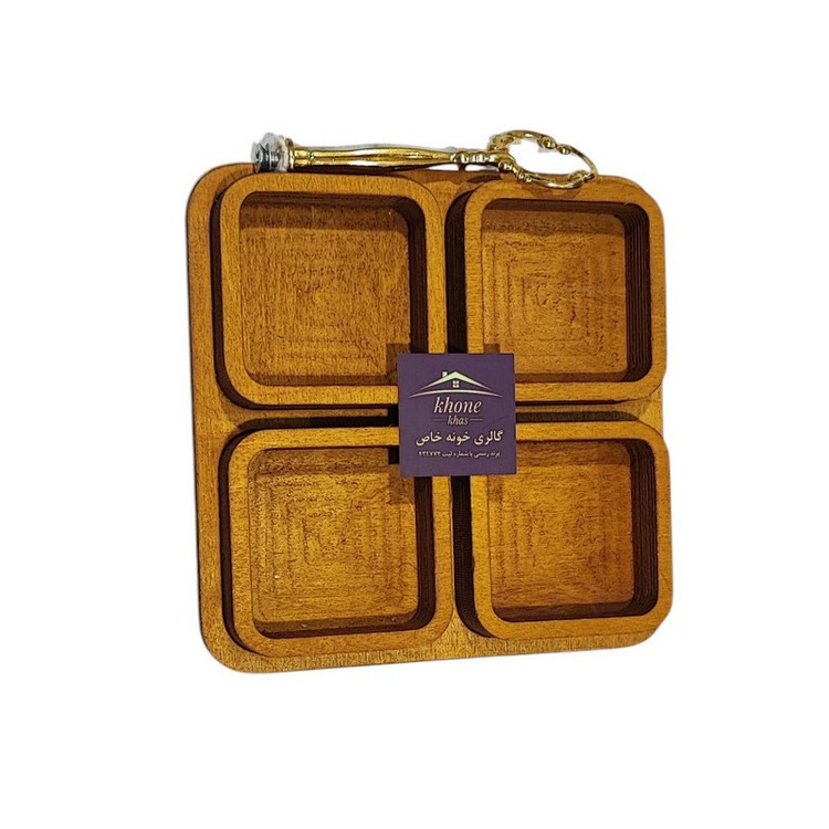 اردورخوری خونه خاص مدل چوبی طرح مربع