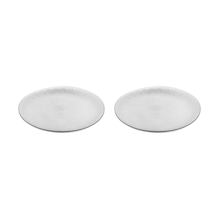 دیس کریستال بلوری نوری تازه مدل سولو کد T231031T، بسته 2 عددی، ابعاد 32×31×3 سانتیمتر، مناسب پذیرایی چند نفر، مقاوم در برابر ضربه و تغییرات دما