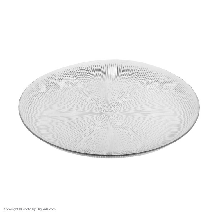 دیس کریستال بلوری نوری تازه مدل سولو کد T231031T، بسته 2 عددی، ابعاد 32×31×3 سانتیمتر، مناسب پذیرایی چند نفر، مقاوم در برابر ضربه و تغییرات دما