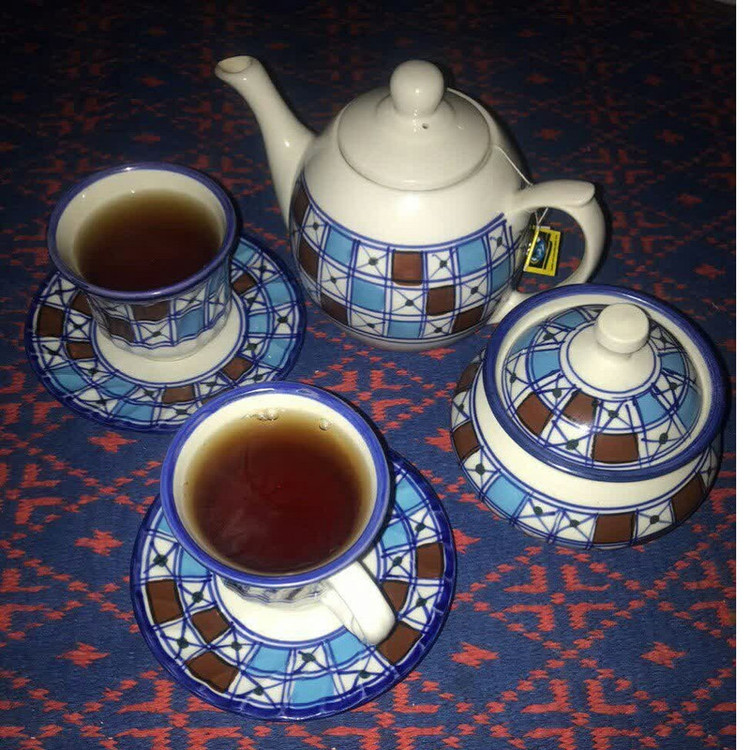 جاتخم مرغی چینی میبد مروارید مدل شطرنجی کد EG