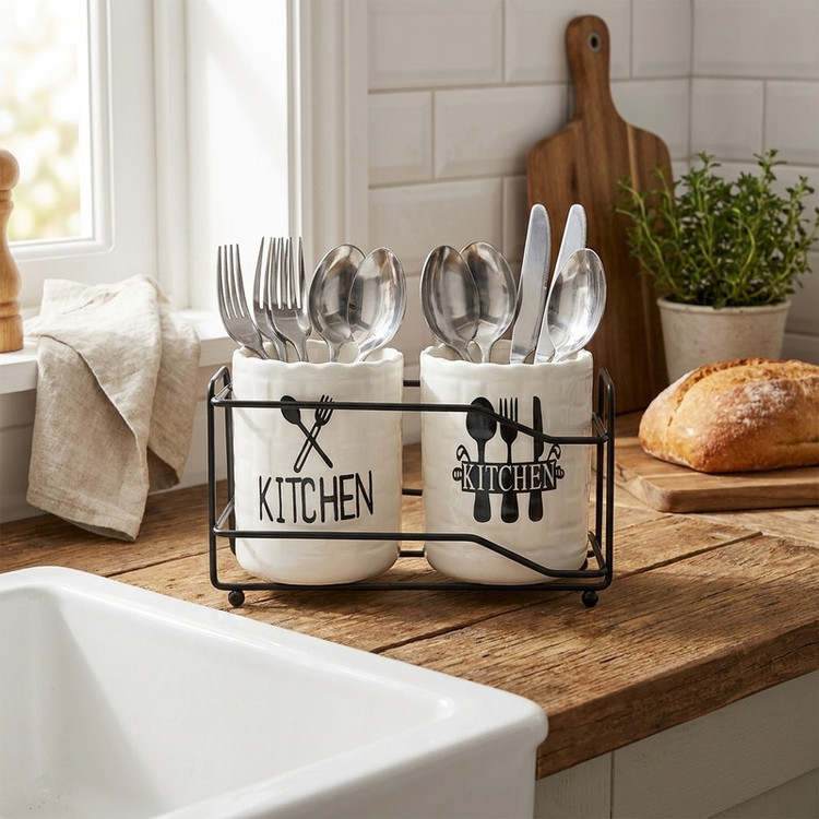 جاقاشقی سرامیکی Black kitchen مدل دوقلو