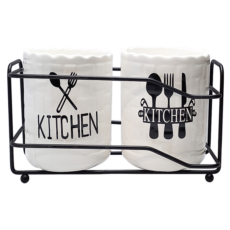 جاقاشقی سرامیکی Black kitchen مدل دوقلو