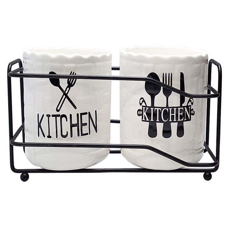 جاقاشقی سرامیکی Black kitchen مدل دوقلو