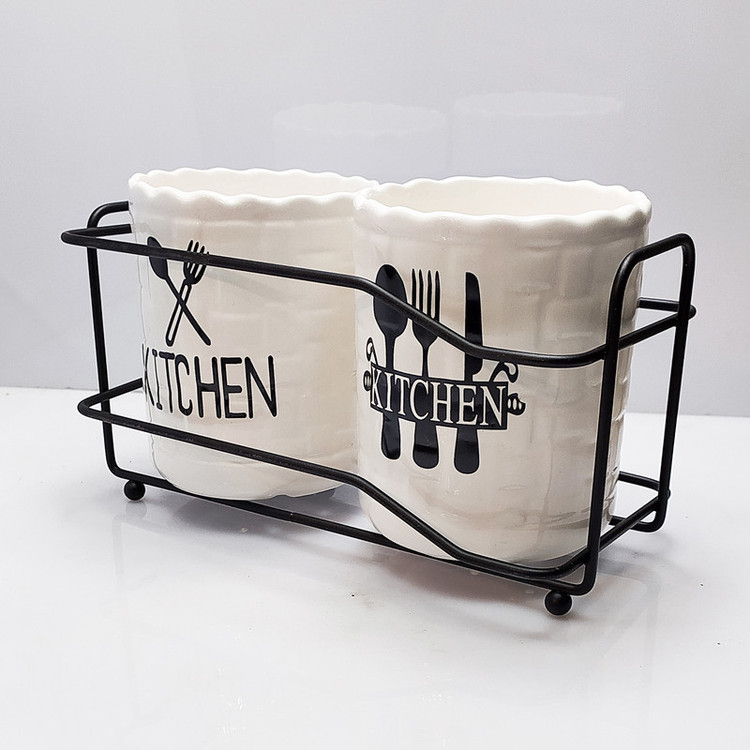 جاقاشقی سرامیکی Black kitchen مدل دوقلو
