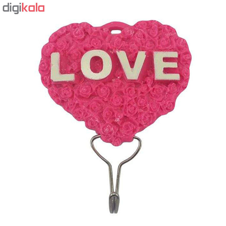 قلاب آویز حوله طرح قلب کد LOV