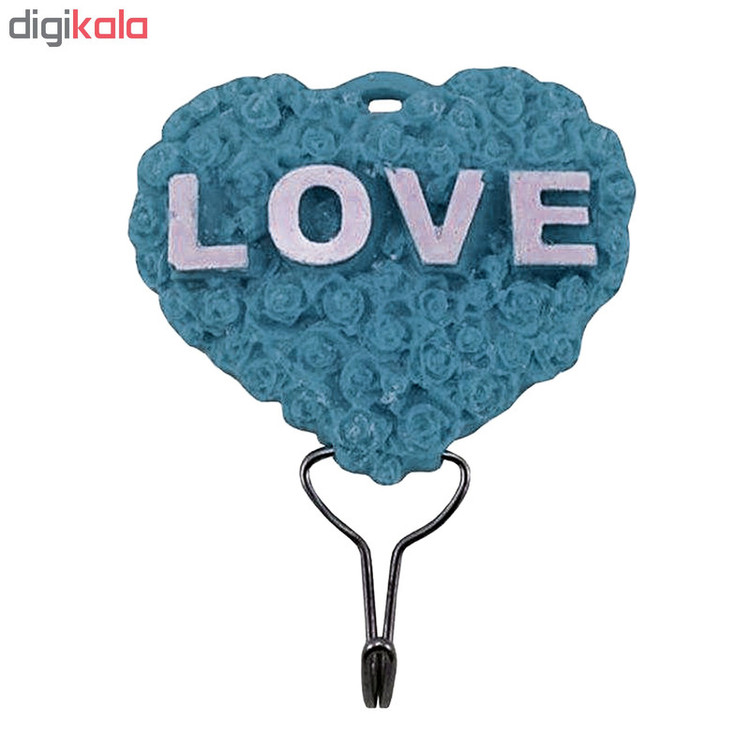 قلاب آویز حوله طرح قلب کد LOV