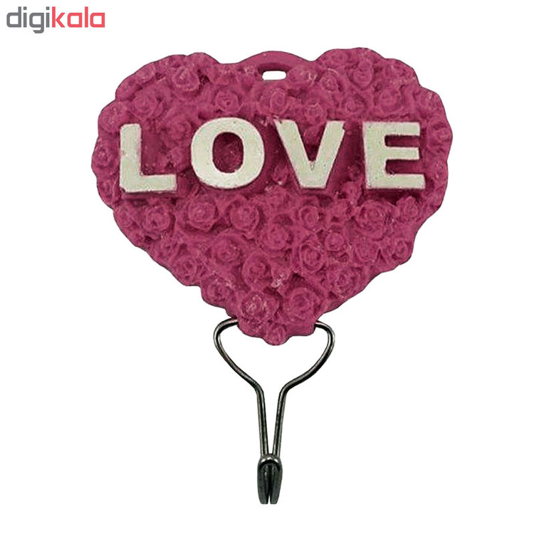 قلاب آویز حوله طرح قلب کد LOV