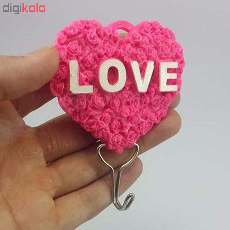 قلاب آویز حوله طرح قلب کد LOV