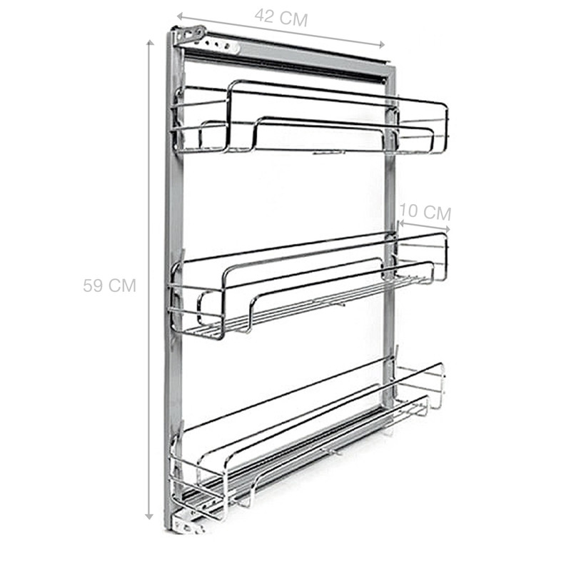سبد سوپری کابینت مدل ریل بغل 3طبقه unit15