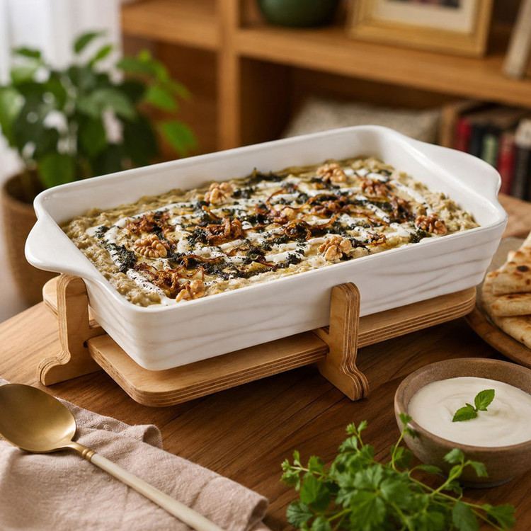 ظرف سرو مدل کلاسیک کد E-B-01 به همراه استند