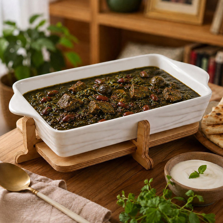 ظرف سرو مدل کلاسیک کد E-B-01 به همراه استند