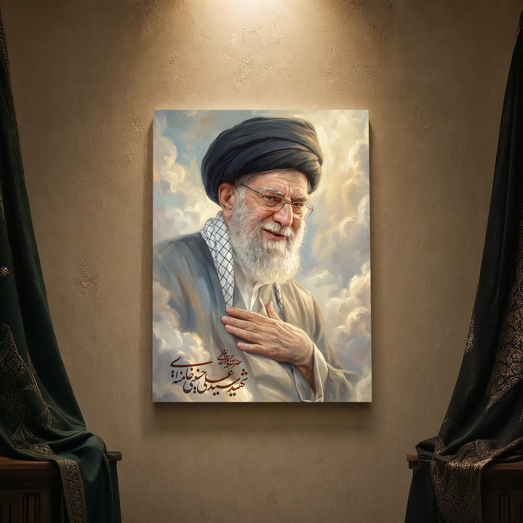 تابلو شاسی مدل مذهبی طرح رهبر شهید امام خامنهای کد 24SM