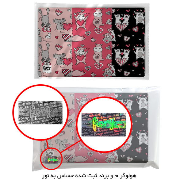 جای لقمه مستر راد مدل LOVE طرح کیوت کدfiory 2181