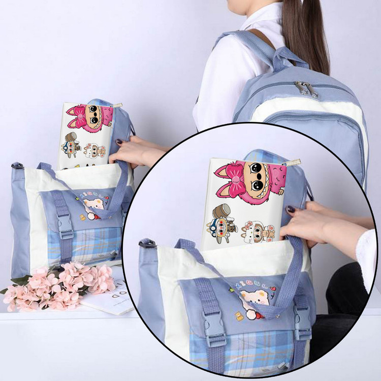 کیسه نان و سبزی فیوری طرح لابوبو سایز 13x21 سانتی متر کد 3032