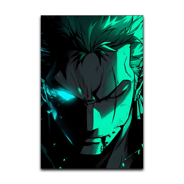تابلو شاسی گوفی مدل انیمه وان پیس رورونوآ زورو طرح Roronoa Zoro One Piece Anime کد DARK41