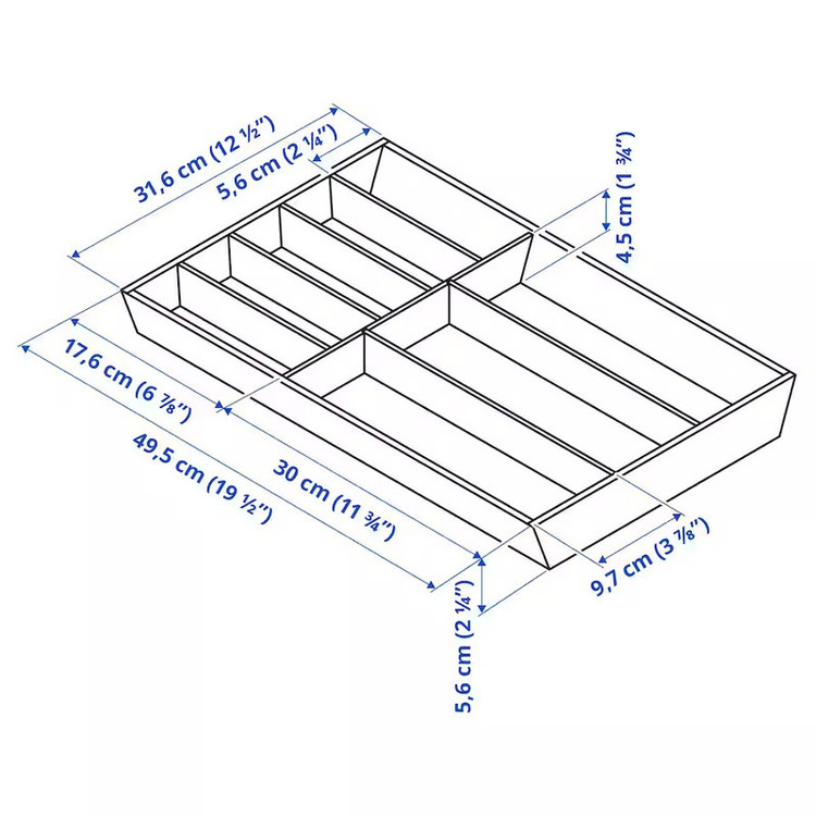 جاقاشقی و نظمدهنده داخل کشو و کابینت ایکیا مدل UPPDATERA