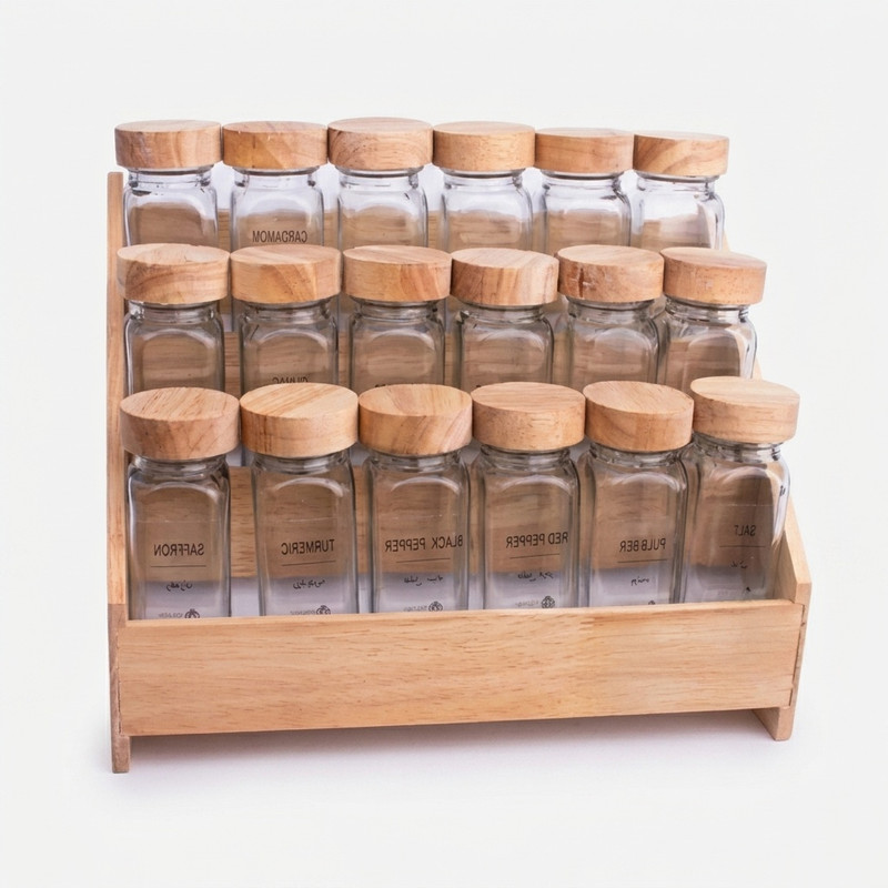 جای ادویه 18 پارچه مدل مک کارتی RM1432 به همراه استند