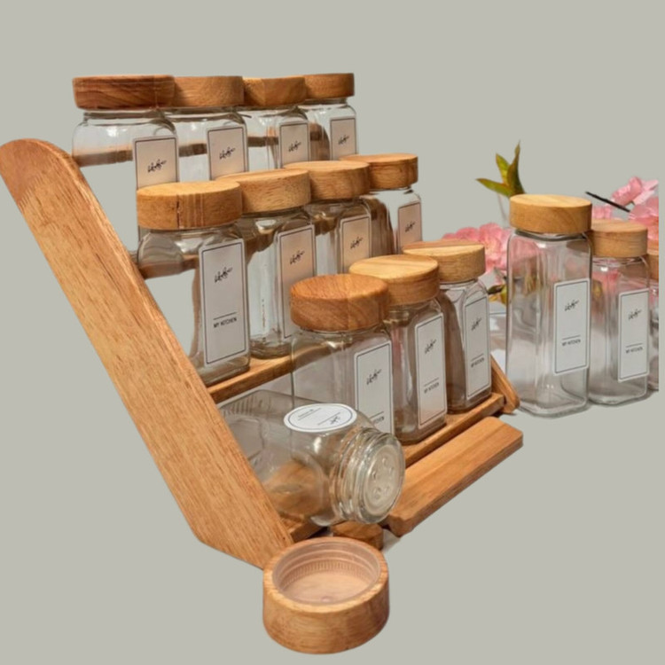 جای ادویه 18 پارچه مدل مک کارتی RM1432 به همراه استند