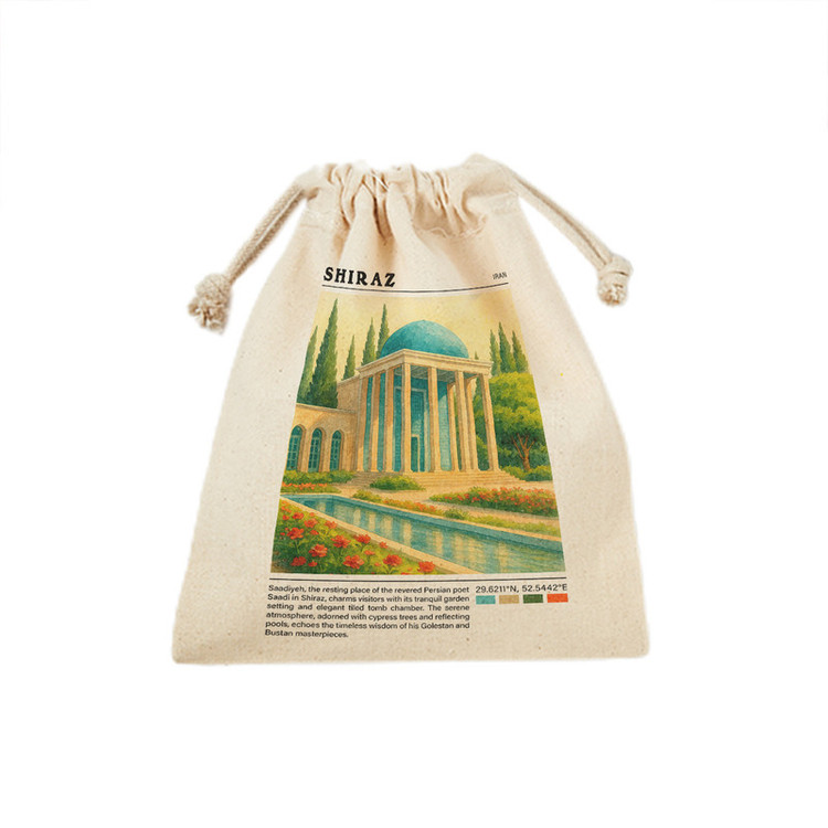 کیسه نان و سبزی ترمه طراحان ایده مدل سعدیه شیراز کد map0825 - M سایز 23x33 سانتی متر