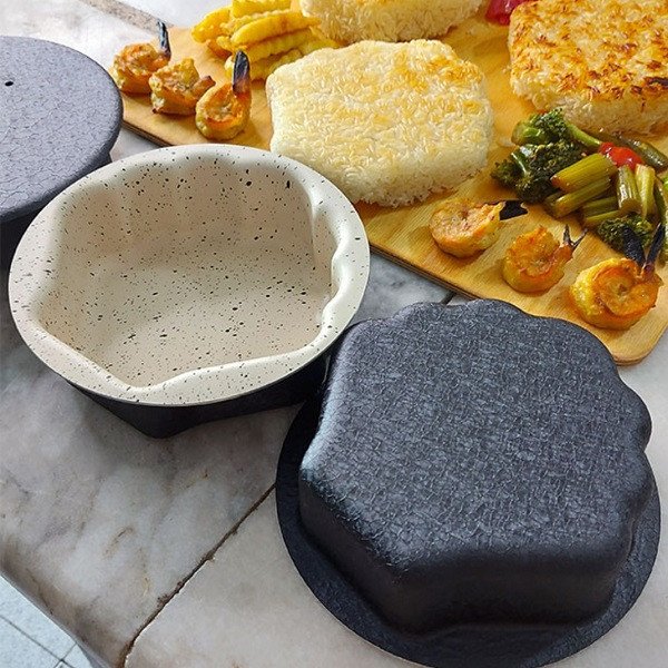 ظرف پخت به گز مدل کته و ته چین طرح صدف