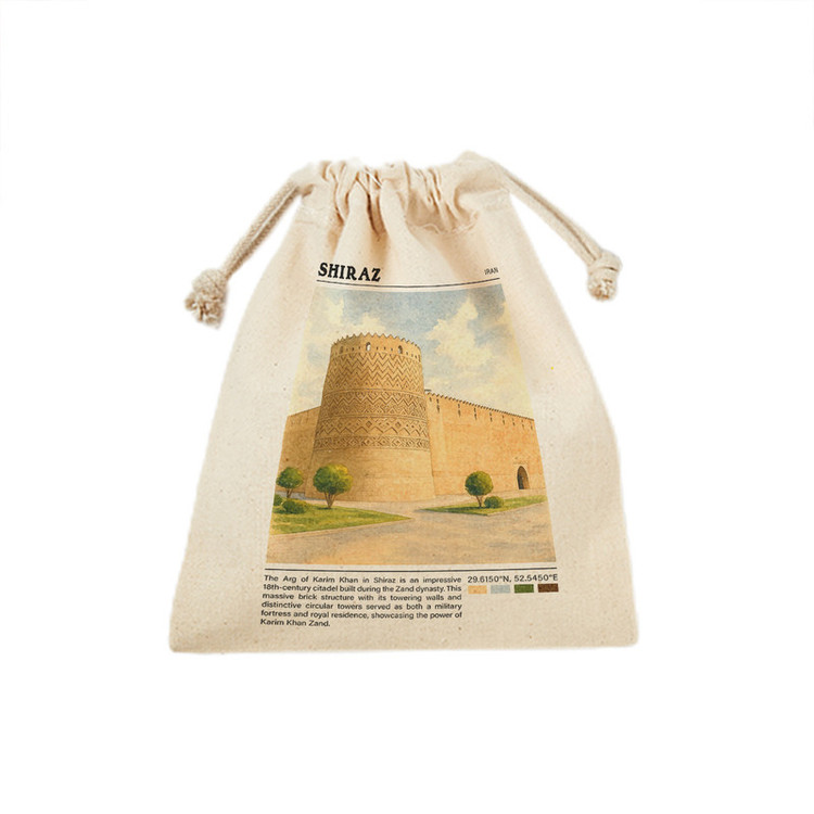 کیسه نان و سبزی ترمه طراحان ایده مدل ارگ کریم خان شیراز کد map0823 - M سایز 23x33 سانتی متر