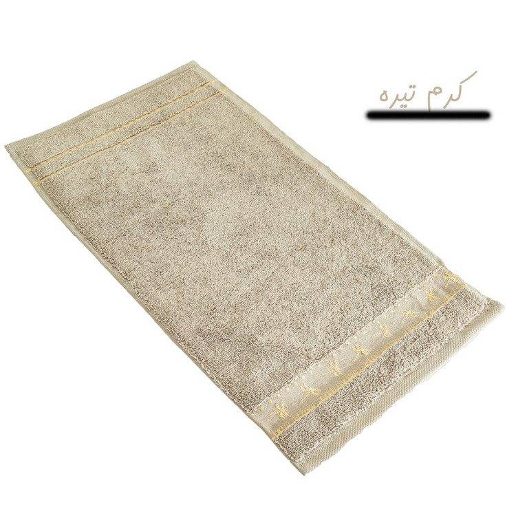 حوله دستی آذین بافت مدل تاج سایز 30x60 سانتی متر