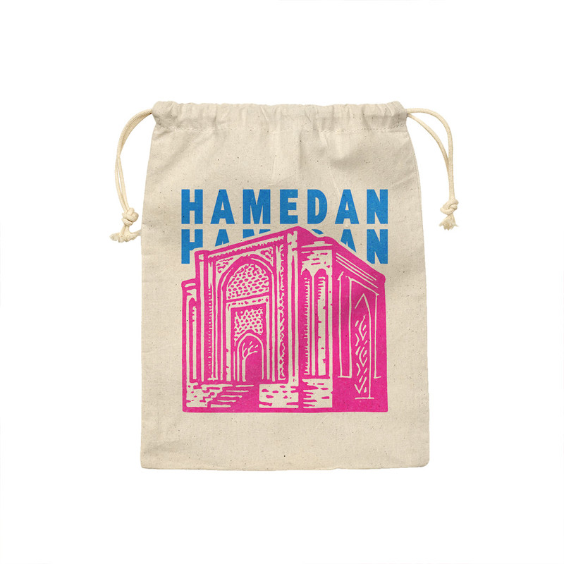 کیسه نان و سبزی ترمه طراحان ایده مدل نماد گنبد علویان همدان کد map0038 - M سایز 23x33 سانتی متر