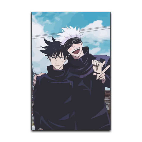تابلو شاسی گوفی مدل انیمه جوجوتسو کایزن گوجو فوشیگورو مگومی طرح Jujutsu Kaisen Anime کد GOJO25
