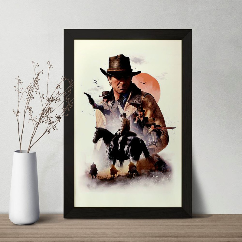 تابلو خندالو مدل بازی رد دد Red Dead کد 30128