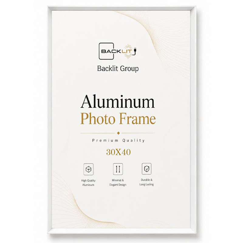 قاب عکس بکلیت مدل آلومینیومی AL-S3040 سایز 40×30 سانتی متر