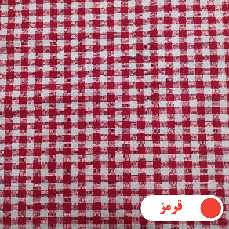 رومیزی پانیذ پود مدل چهارخانه مستطیل سایز 140x120 سانتیمتر