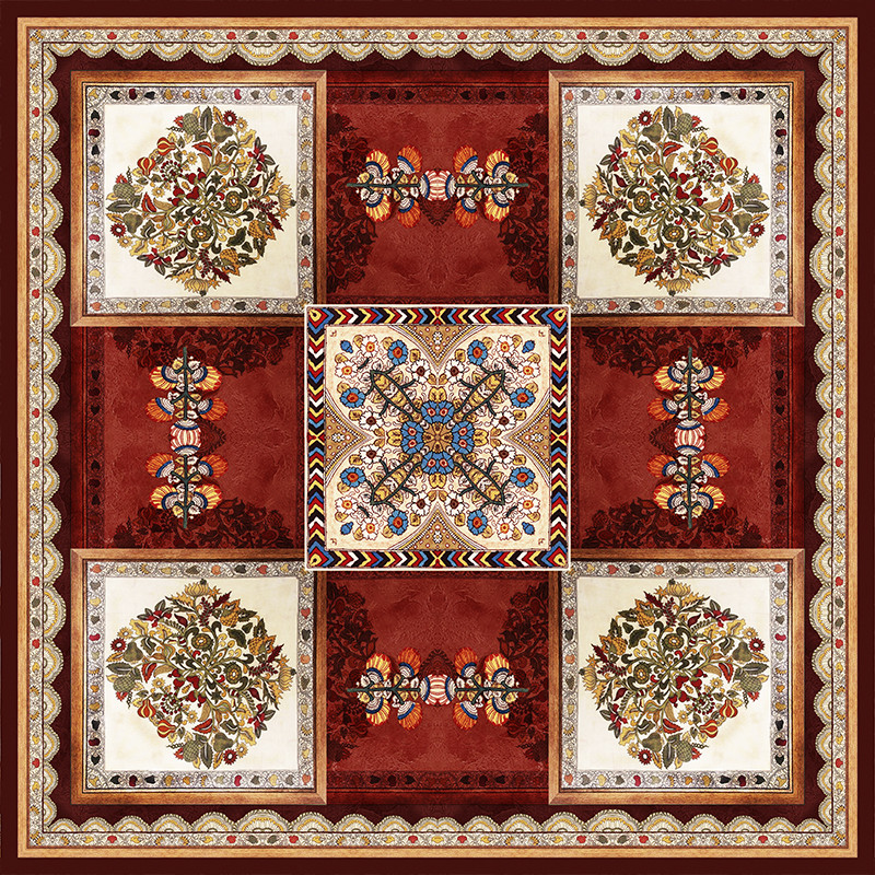 رومیزی مدل مخمل RM0066 سایز 95x95 سانتی‌متر