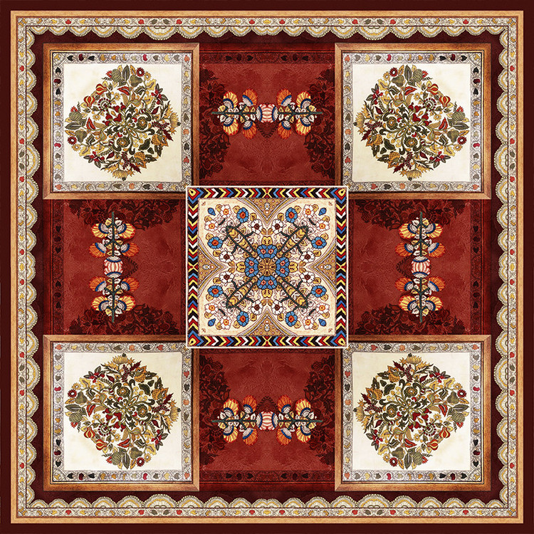 رومیزی مدل مخمل RM0066 سایز 95x95 سانتیمتر