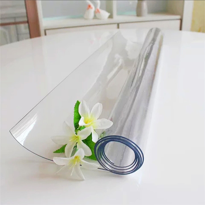طلق رومیزی مدل کریستال ضخیم کد A90-T130 سایز 130×90 سانتی متر