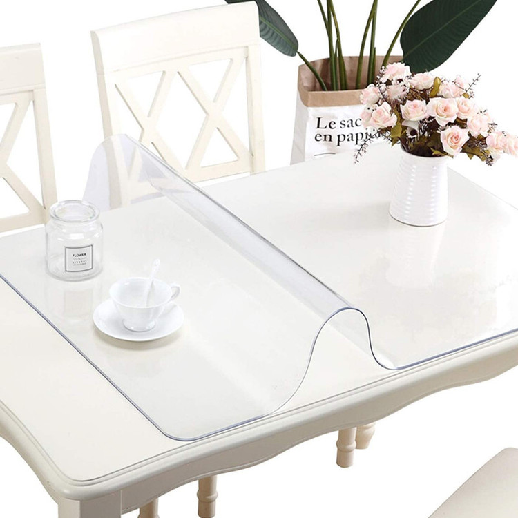 طلق رومیزی مدل کریستال ضخیم کد A90-T130 سایز 130×90 سانتی متر