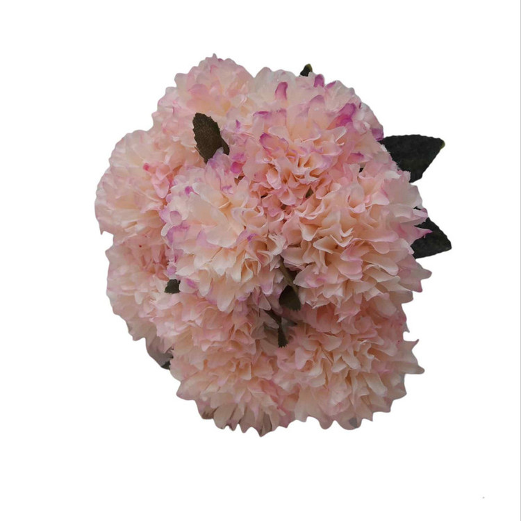 دسته گل مصنوعی گل داوودی شامل 8 شاخه، ارتفاع هر شاخه 44 cm، قطر گل 12 cm، جنس پارچهای و قابل شستشو