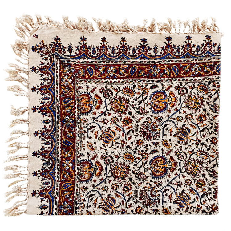 رومیزی قلمکار مدل گل دار