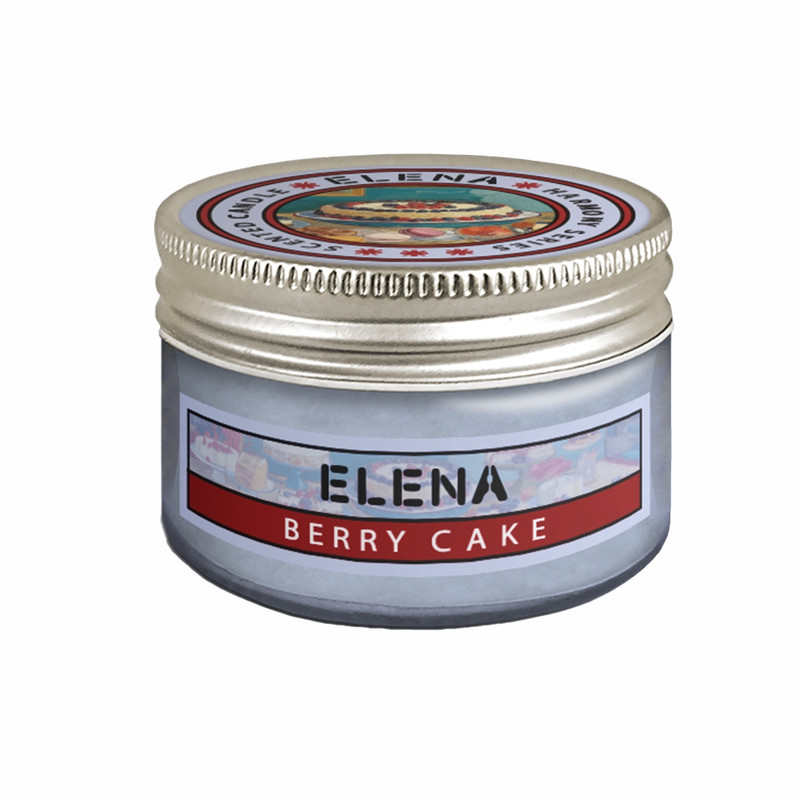 شمع لیوانی معطر النا مدل هارمونی با رایحه کیک تمشک زمان اتمام 20 ساعت