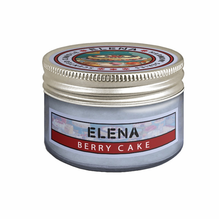 شمع لیوانی معطر النا مدل هارمونی با رایحه کیک تمشک زمان اتمام 20 ساعت