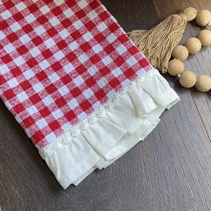 دستمال رطوبتگیر خانه و آشپزخانه پنبه مدل دستمال دکوراتیو آشپزخانه بسته 3 عددی