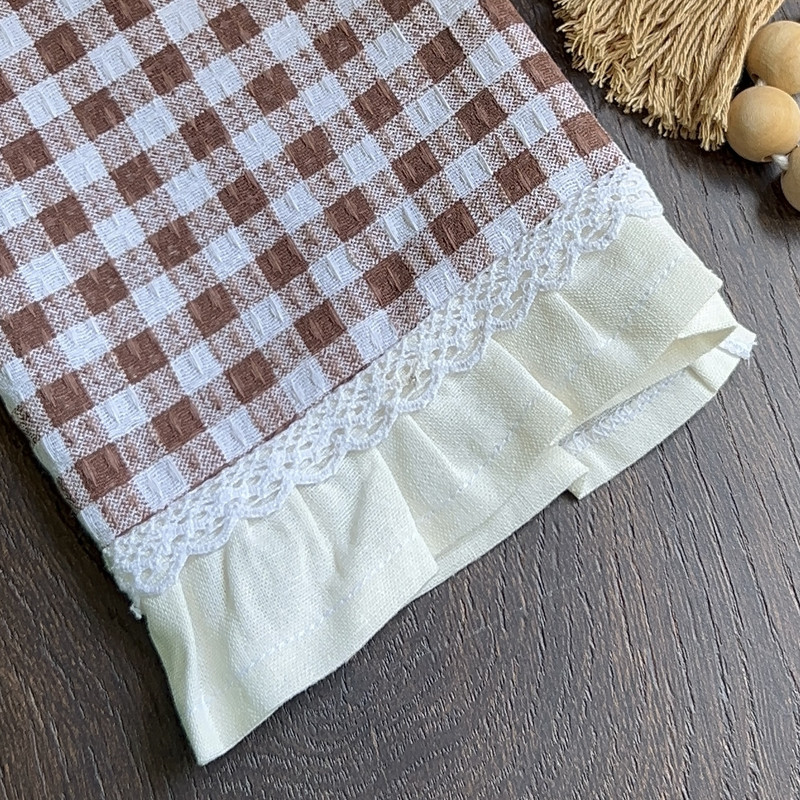 دستمال رطوبتگیر خانه و آشپزخانه پنبه مدل دستمال دکوراتیو آشپزخانه بسته 3 عددی