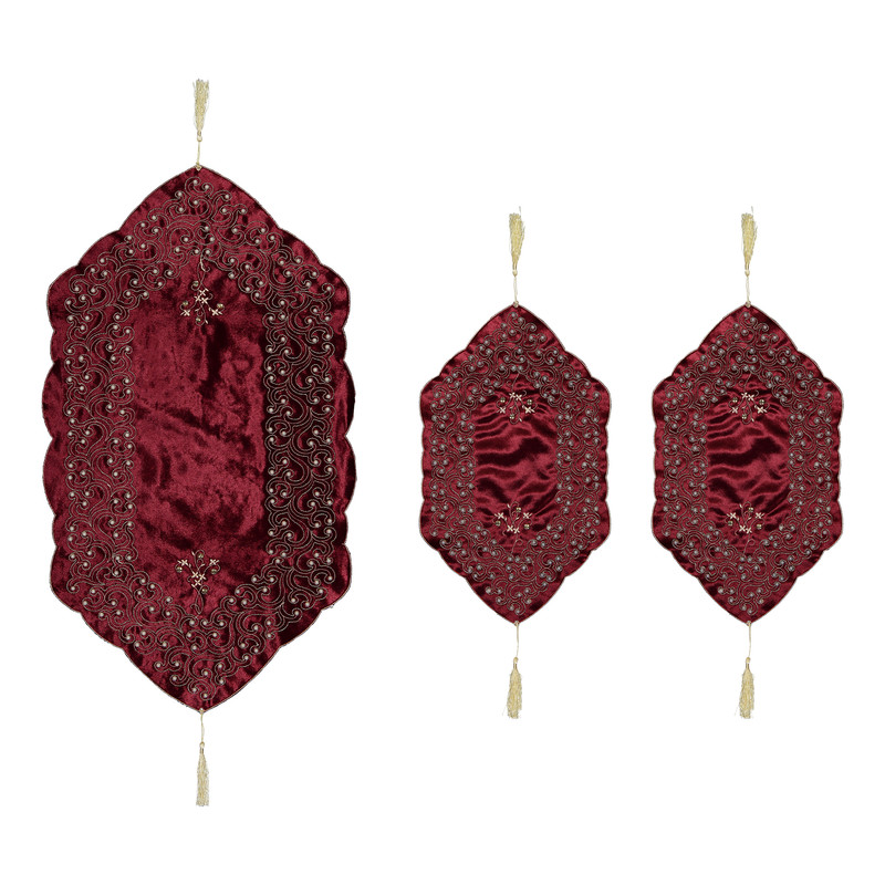 رومیزی مدل مروارید کد RSMOR1 مجموعه 3 عددی