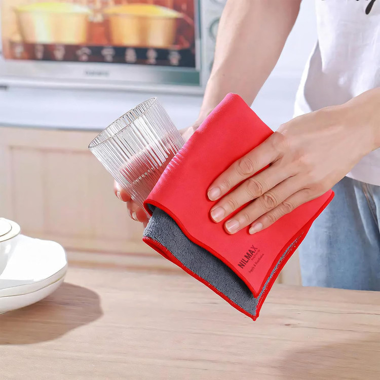 دستمال نظافت خانه و آشپزخانه میکروفایبر نیلمکس مدل HC 006 NILMAX