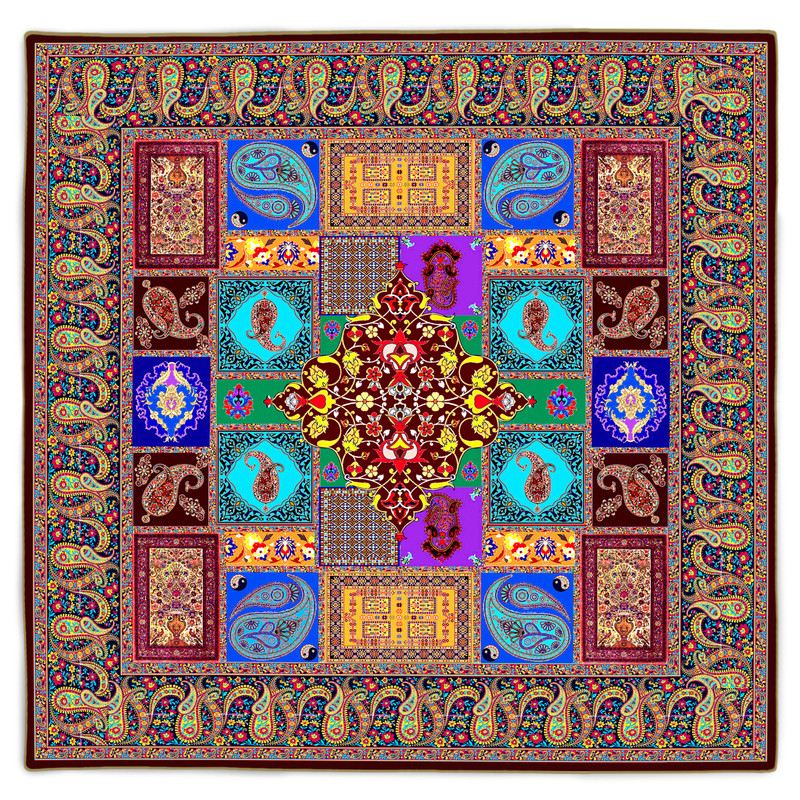 رومیزی طرح ترمه سنتی کد 9275.1