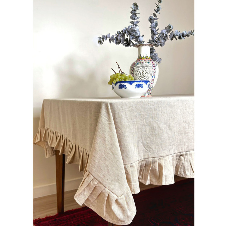 رومیزی مدل چین دار سایز 140x220 سانتیمتر